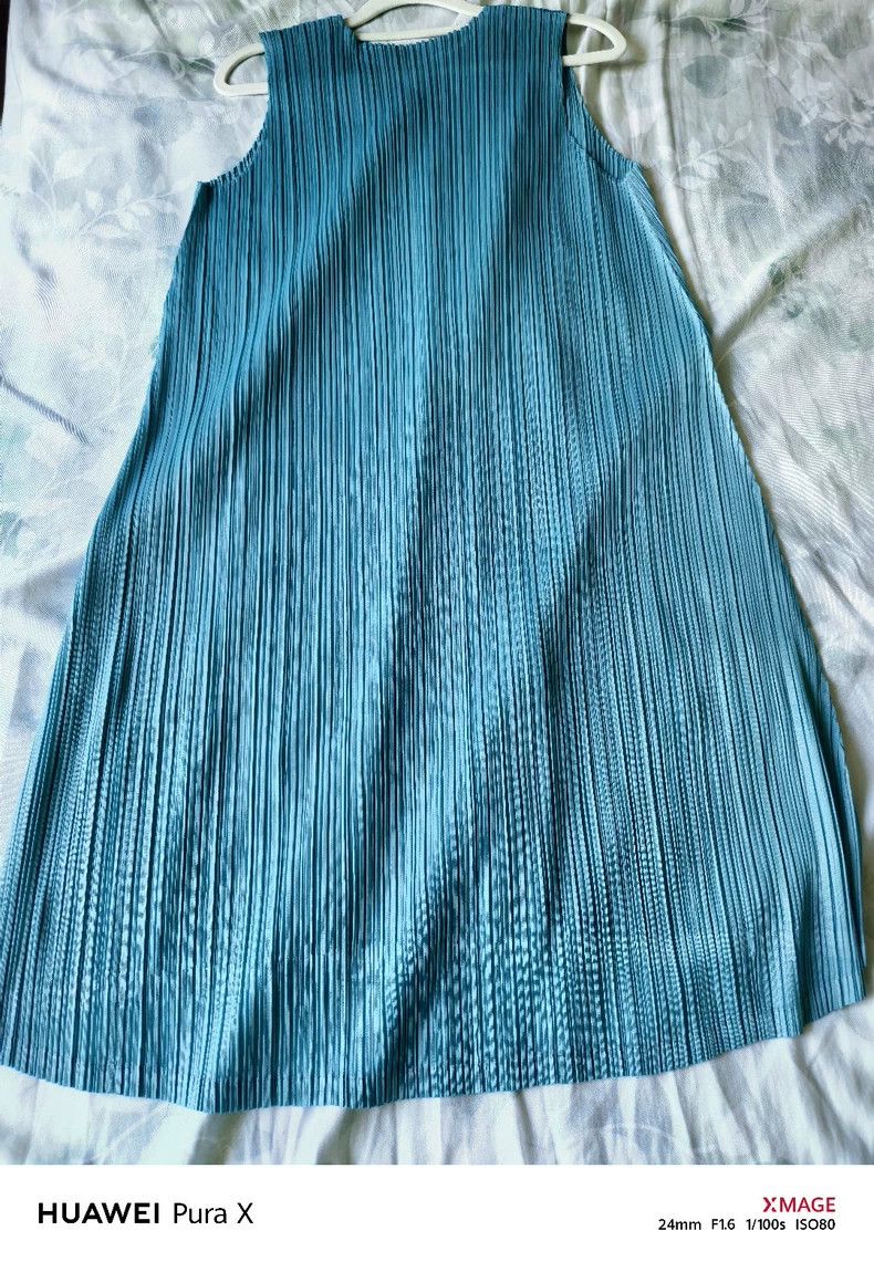 Issey Miyake Issey Miyake PP Blue Pleated Top - dmc Size US M / EU 48-50 / 2 - 3 Thumbnail