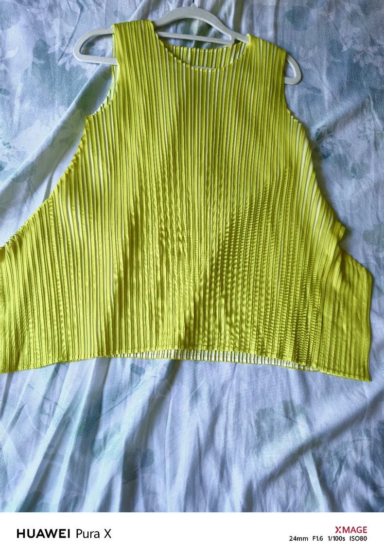 Issey Miyake Issey Miyake PP Blue Pleated Top - dmc Size US M / EU 48-50 / 2 - 5 Thumbnail