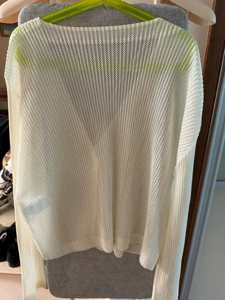 Issey Miyake Issey Miyake PleatsPlease White Cardigan - dmc Size US M / EU 48-50 / 2 - 2 Thumbnail