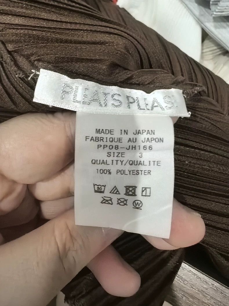 Issey Miyake Issey Miyake jh166 Pleated Coffee Dress - dmc Size US 30 / EU 46 - 2 Thumbnail