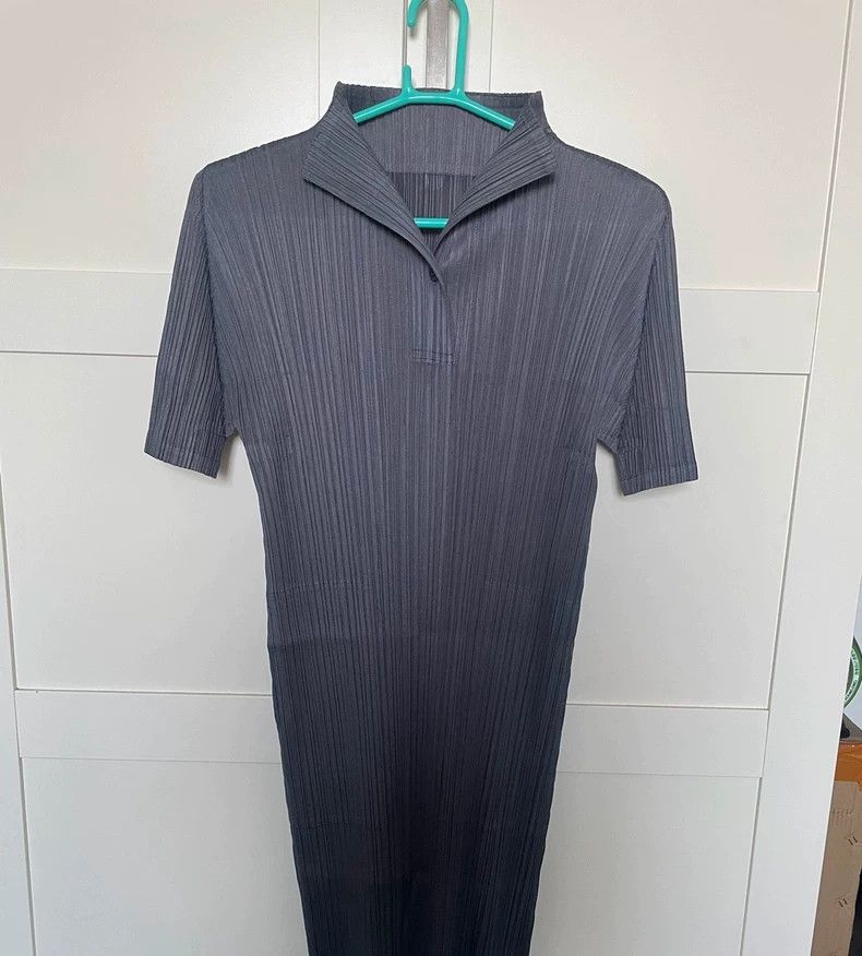 Issey Miyake Pleats Please Issey Miyake Gray Dress - dmc Size US 30 / EU 46 - 5 Thumbnail