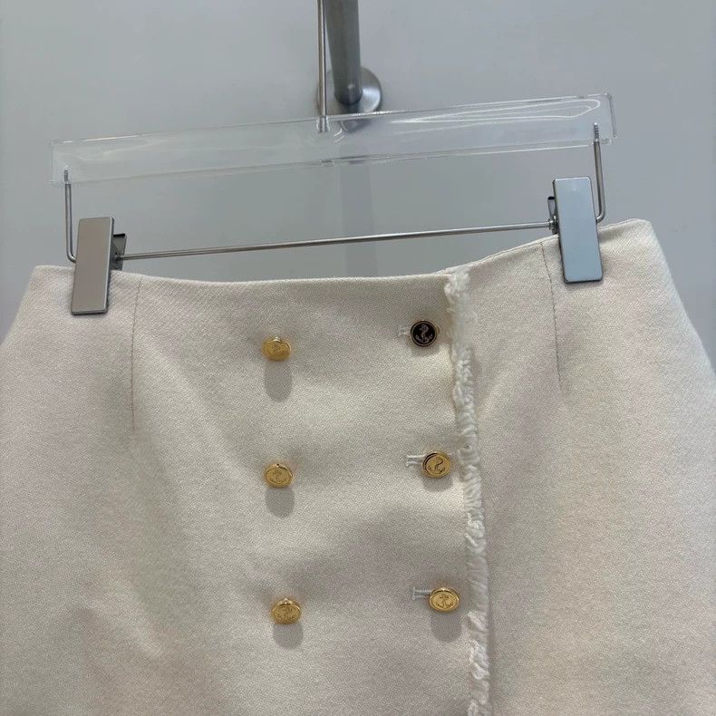 Thom Browne Thom Browne Beige Logo Pleated Mini Skirt - dmc Size US 30 / EU 46 - 3 Thumbnail