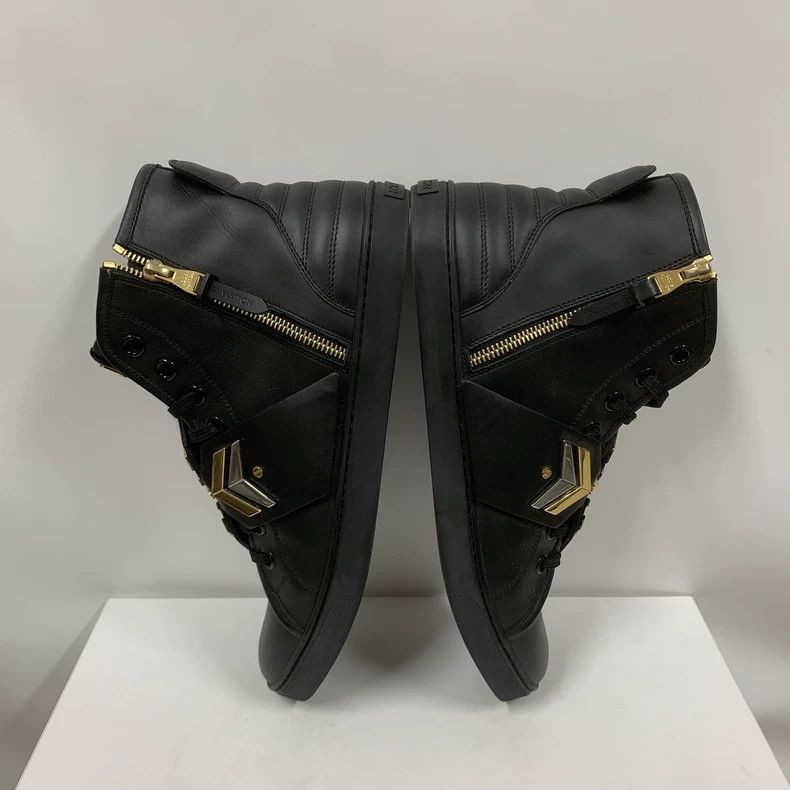 Louis Vuitton Louis Vuitton Gold Logo High Top Sneakers - dmc Size US 8 / EU 41 - 4 Thumbnail