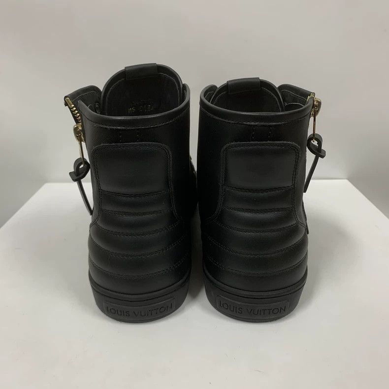 Louis Vuitton Louis Vuitton Gold Logo High Top Sneakers - dmc Size US 8 / EU 41 - 6 Thumbnail