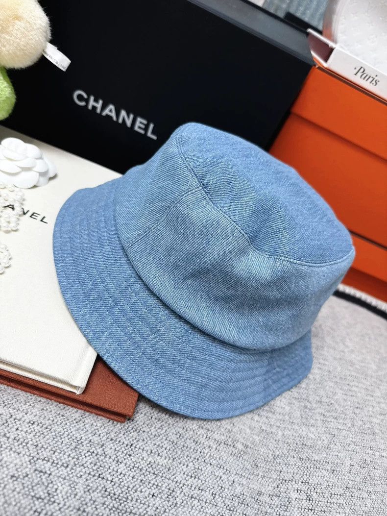 Chanel Chanel Denim Bucket Hat with Logo - dmc Size ONE SIZE - 2 Thumbnail