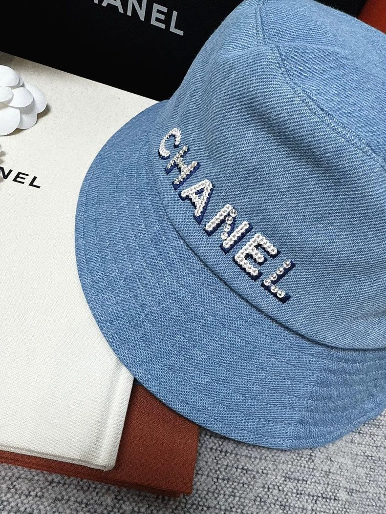 Chanel Chanel Denim Bucket Hat with Logo - dmc Size ONE SIZE - 6 Thumbnail