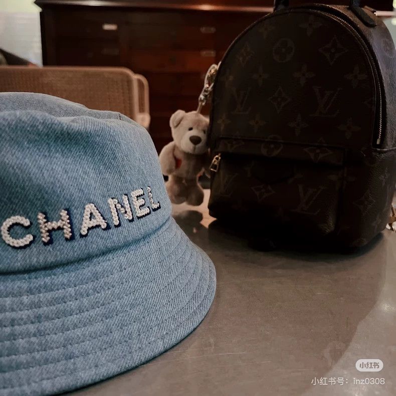 Chanel Chanel Denim Bucket Hat with Logo - dmc Size ONE SIZE - 8 Thumbnail