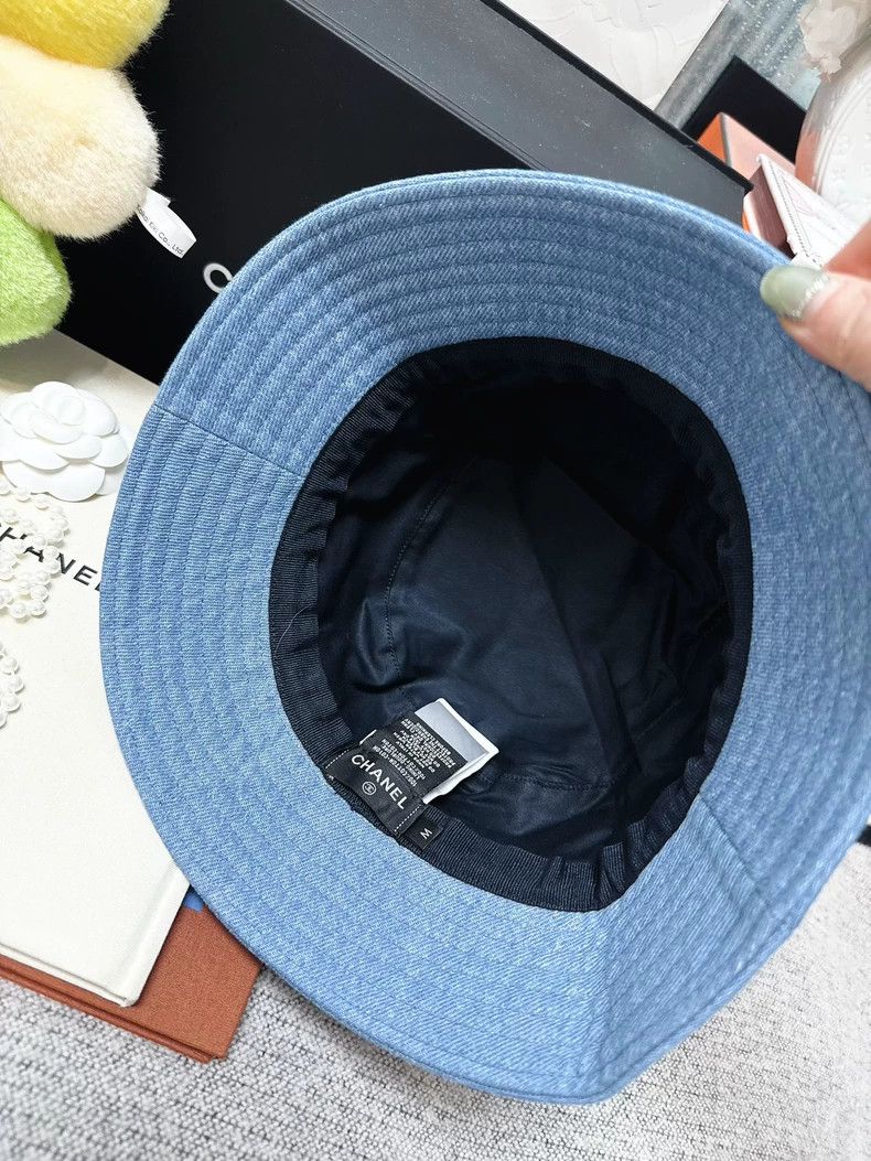 Chanel Chanel Denim Bucket Hat with Logo - dmc Size ONE SIZE - 4 Thumbnail