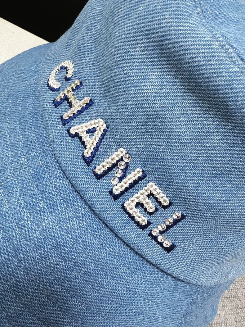 Chanel Chanel Denim Bucket Hat with Logo - dmc Size ONE SIZE - 3 Thumbnail