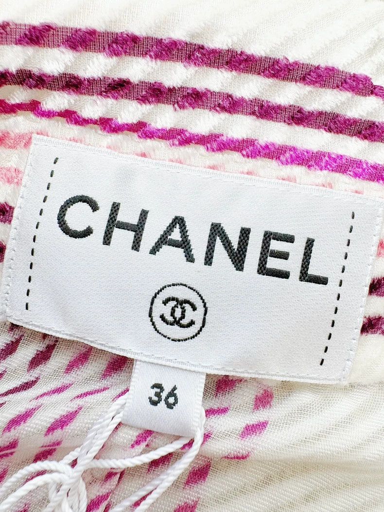 Chanel Chanel 23B Pink White CC Print Shirt - dmc Size US M / EU 48-50 / 2 - 5 Thumbnail