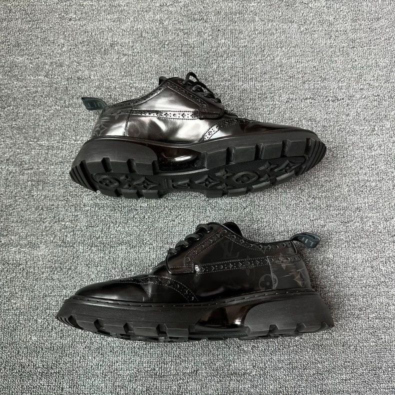 Louis Vuitton Louis Vuitton Black Brogue Leather Shoes - dmc Size US 6 / EU 39 - 5 Thumbnail