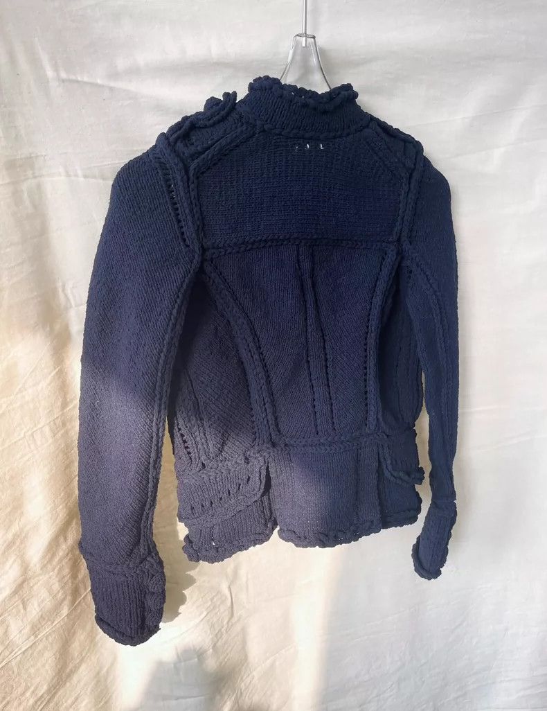 Comme des Garcons CDG Tao Blue Embroidered Knit Jacket - dmc Size US M / EU 48-50 / 2 - 9 Thumbnail