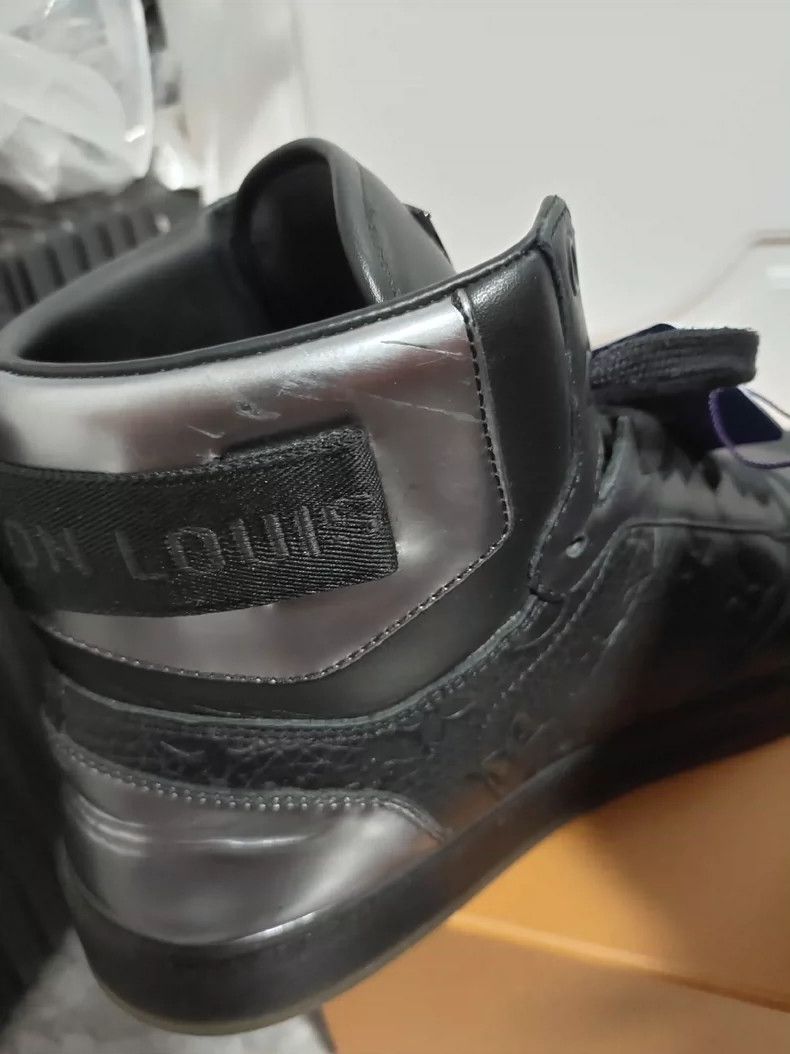 Louis Vuitton Louis Vuitton Black High-Top Sneakers - dmc Size US 9.5 / EU 42-43 - 7 Thumbnail