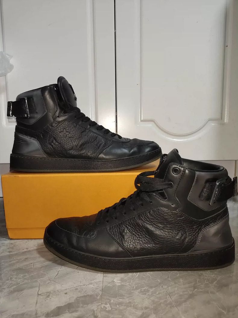 Louis Vuitton Louis Vuitton Black High-Top Sneakers - dmc Size US 9.5 / EU 42-43 - 2 Thumbnail