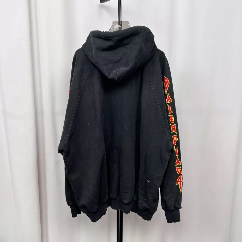 Balenciaga Balenciaga Flame Logo Hoodie Black - dmc Size US S / EU 44-46 / 1 - 3 Thumbnail