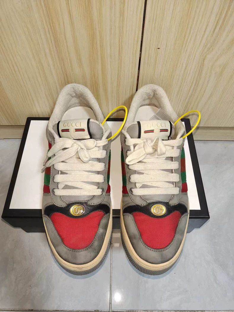 Gucci Gucci Screener Leather Low-Top Sneakers - dmc Size US 7 / EU 40 - 4 Thumbnail