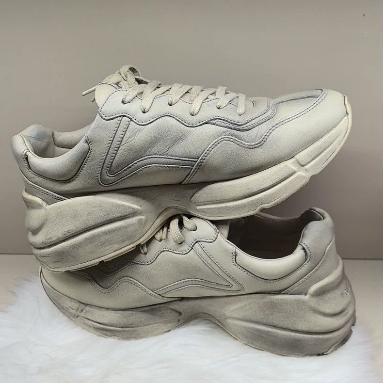 Gucci Gucci Rhyton Low-Top Sneakers - dmc Size US 7 / EU 40 - 7 Thumbnail