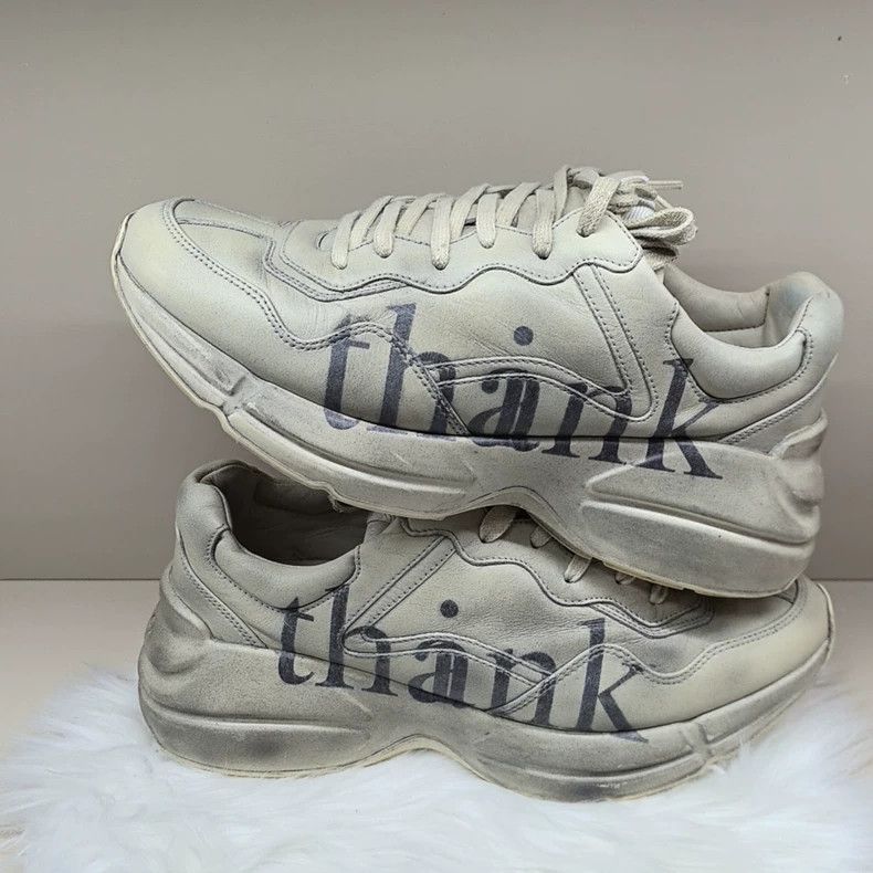 Gucci Gucci Rhyton Low-Top Sneakers - dmc Size US 7 / EU 40 - 6 Thumbnail