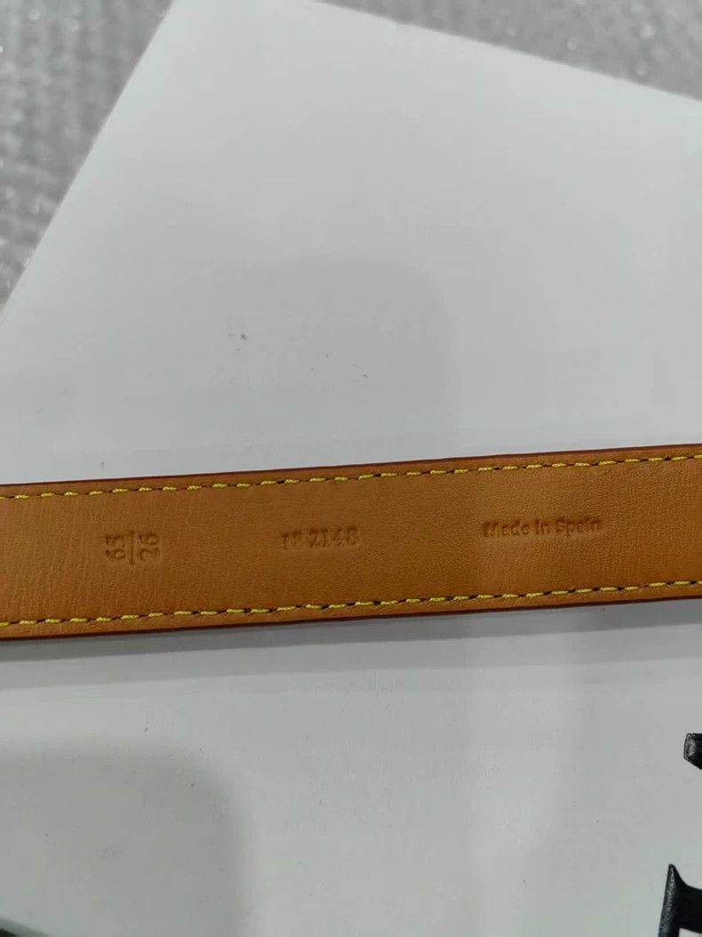 Loewe LOEWE Pebble Grain Leather Belt Unisex - dmc Size ONE SIZE - 5 Thumbnail