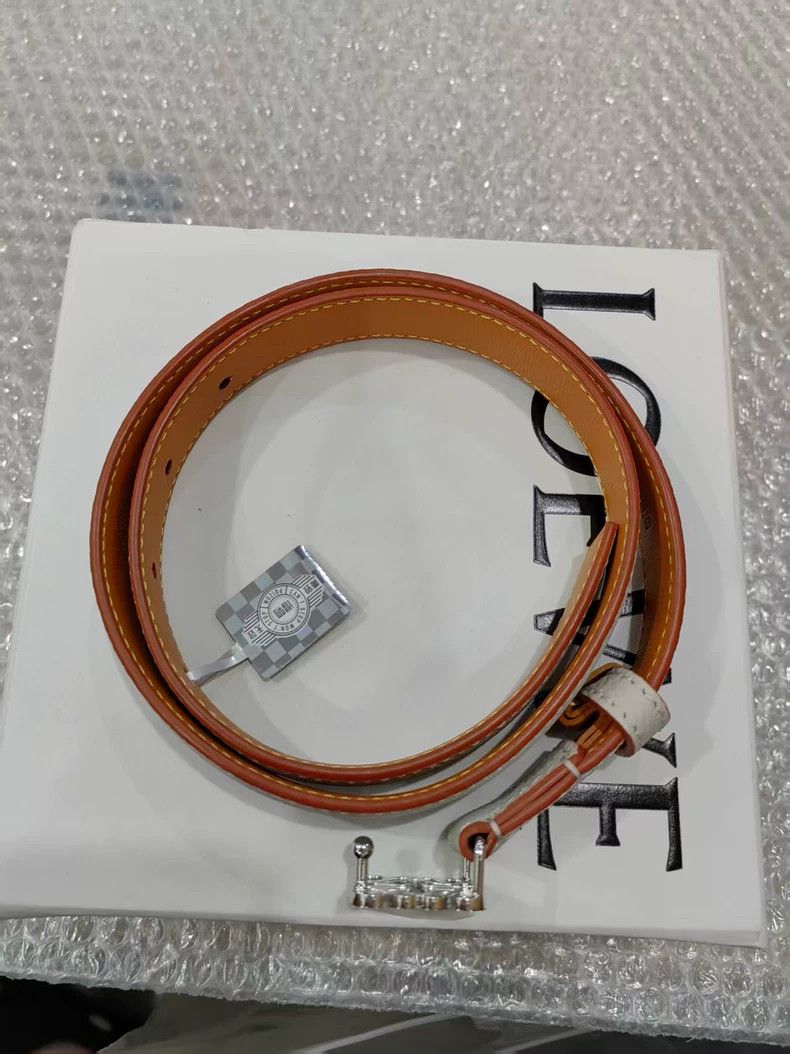 Loewe LOEWE Pebble Grain Leather Belt Unisex - dmc Size ONE SIZE - 2 Thumbnail