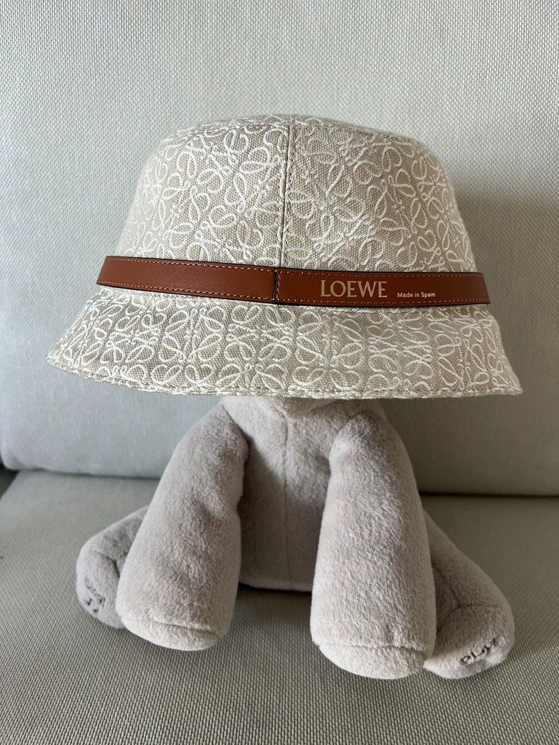 Loewe Loewe Anagram White Bucket Hat 57 - dmc Size ONE SIZE - 2 Thumbnail
