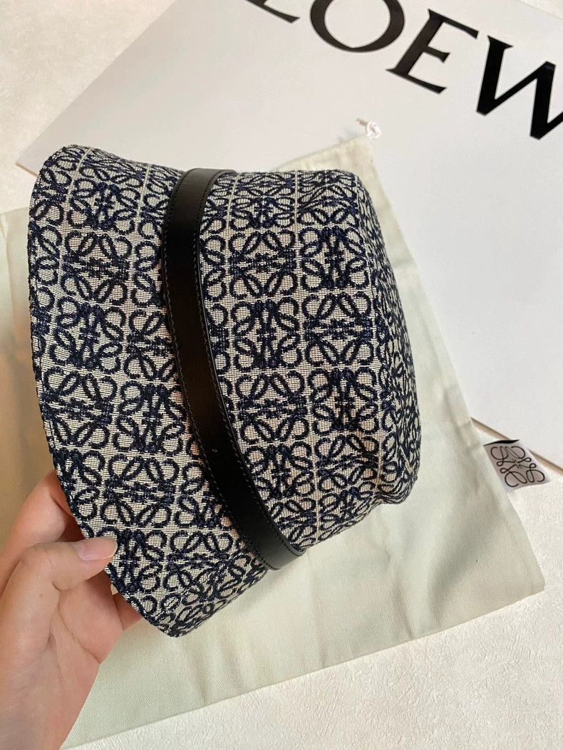 Loewe LOEWE Classic Blue Monogram Bucket Hat - dmc Size ONE SIZE - 5 Thumbnail