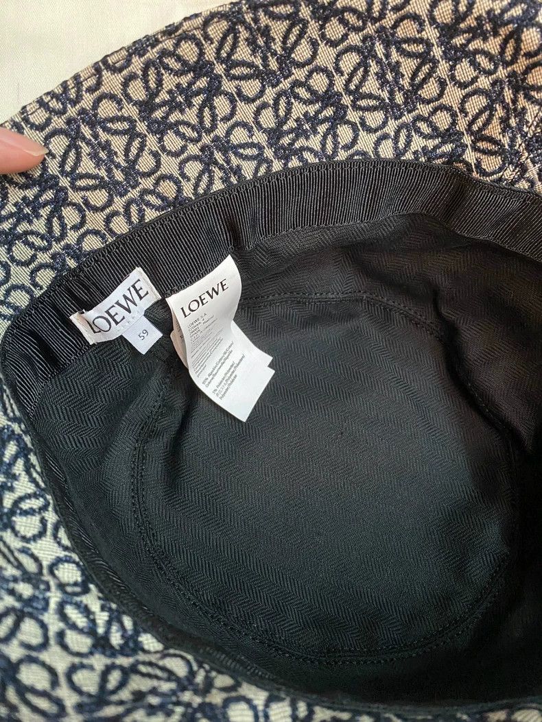 Loewe LOEWE Classic Blue Monogram Bucket Hat - dmc Size ONE SIZE - 3 Thumbnail