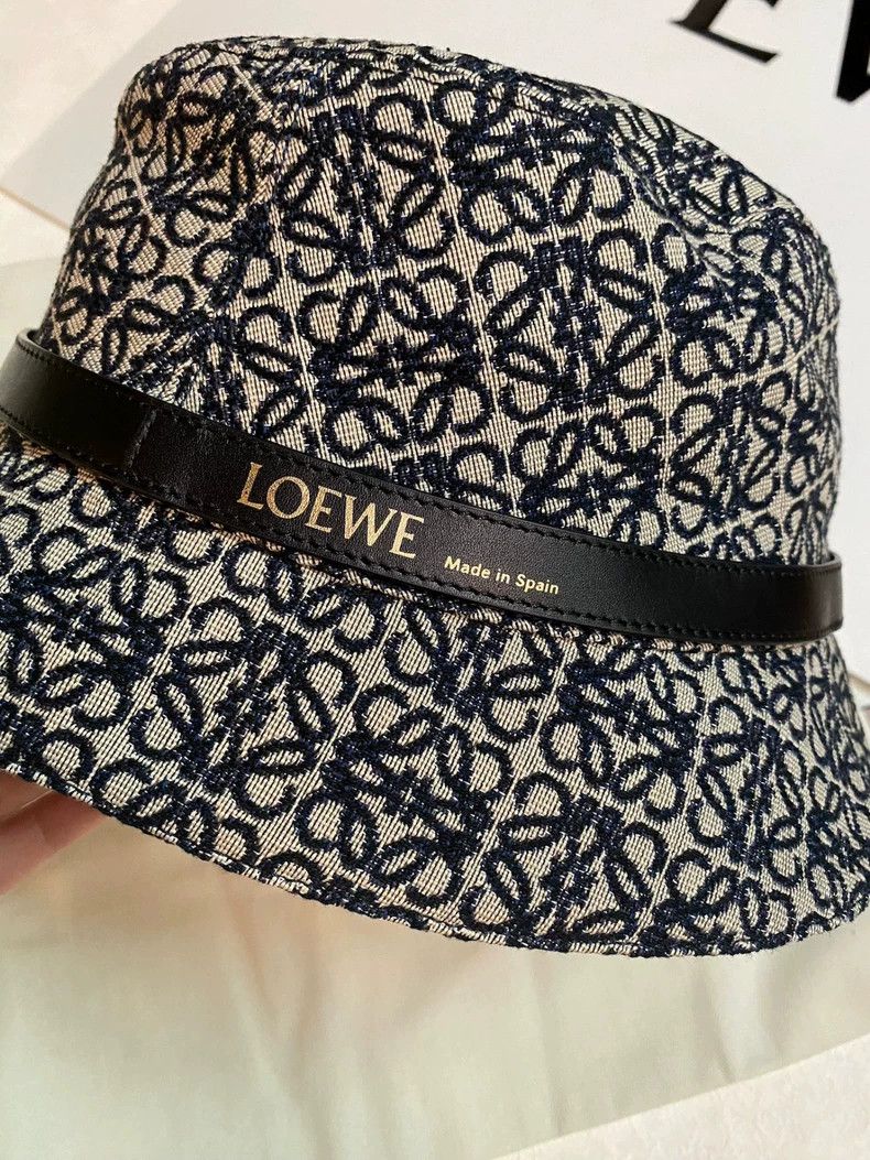 Loewe LOEWE Classic Blue Monogram Bucket Hat - dmc Size ONE SIZE - 2 Thumbnail