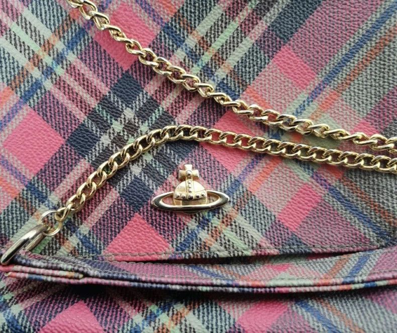 Vivienne Westwood Vivienne Westwood Plaid Chain Crossbody Bag - dmc Size ONE SIZE - 4 Thumbnail