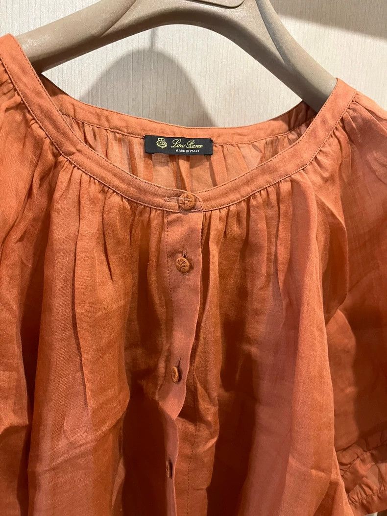 Loro Piana Loro Piana Linen Babydoll Top - dmc Size US M / EU 48-50 / 2 - 3 Thumbnail