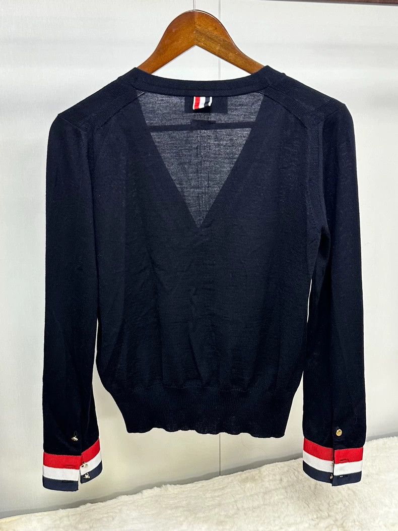 Thom Browne THOM BURBERRY Navy Cardigan 40 - dmc Size US M / EU 48-50 / 2 - 2 Thumbnail