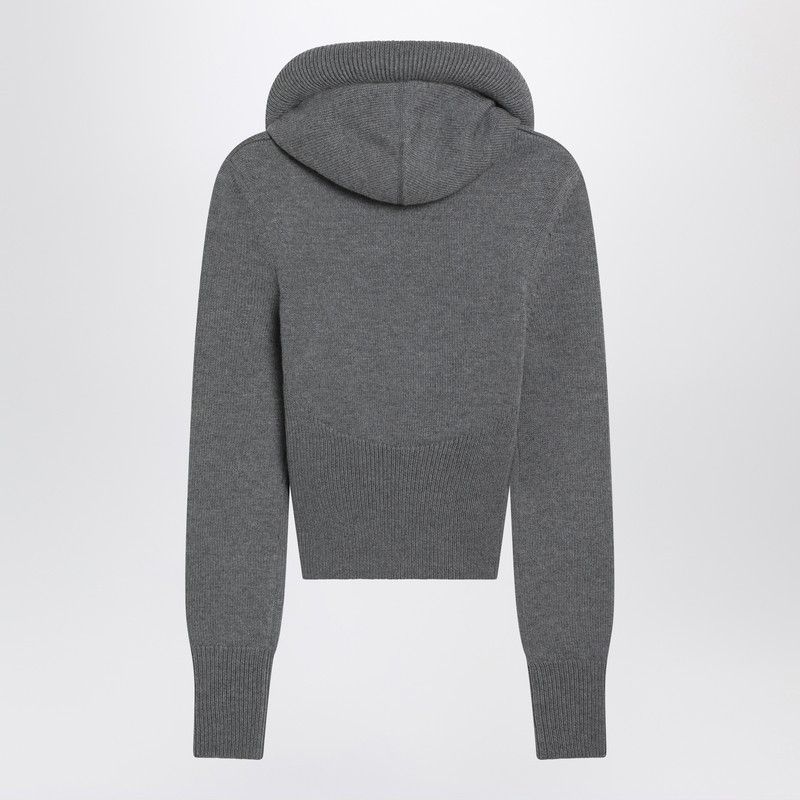 Alaia Alaia Gray Wool Hoodie Size M / US 6-8 / IT 42-44 - 2 Thumbnail