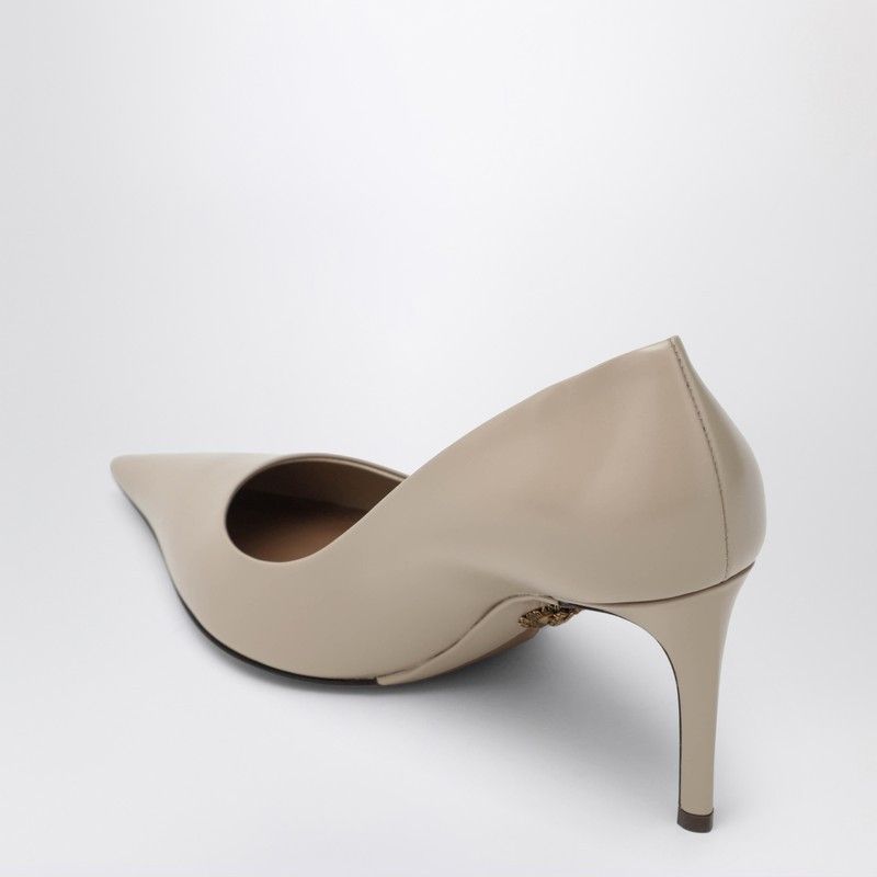 Dolce & Gabbana Dolce&Gabbana Beige Calfskin Décolleté Devotion Size US 8.5 / IT 38.5 - 2 Thumbnail
