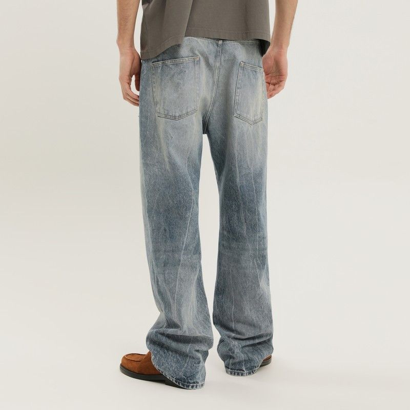 1989 STUDIO 1989 Studio Rhodesian Pants In Stone Blue Denim Size US 33 - 2 Thumbnail