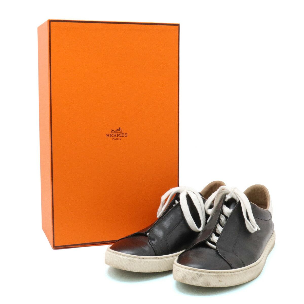 Hermes Hermes Hermes Leather Sneakers Leather Shoes DUTY FREE for USA Size ONE SIZE - 9 Thumbnail