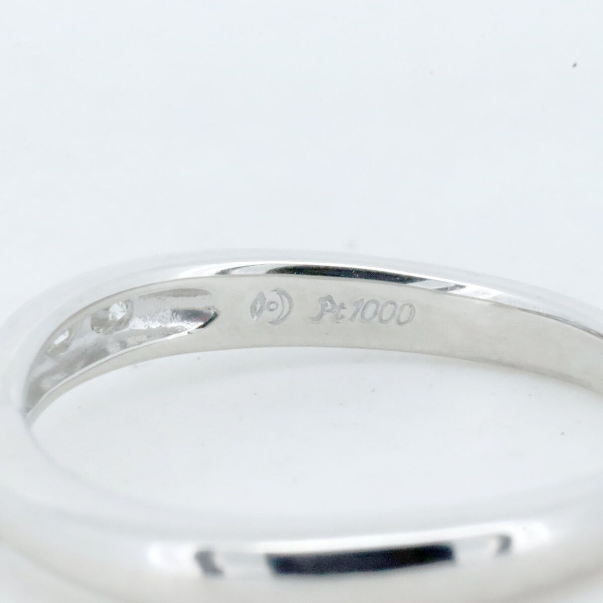 Other Tasaki Tasaki Pt1000 Diamond Ring Metal Ring DUTY FREE for USA Size ONE SIZE - 4 Thumbnail