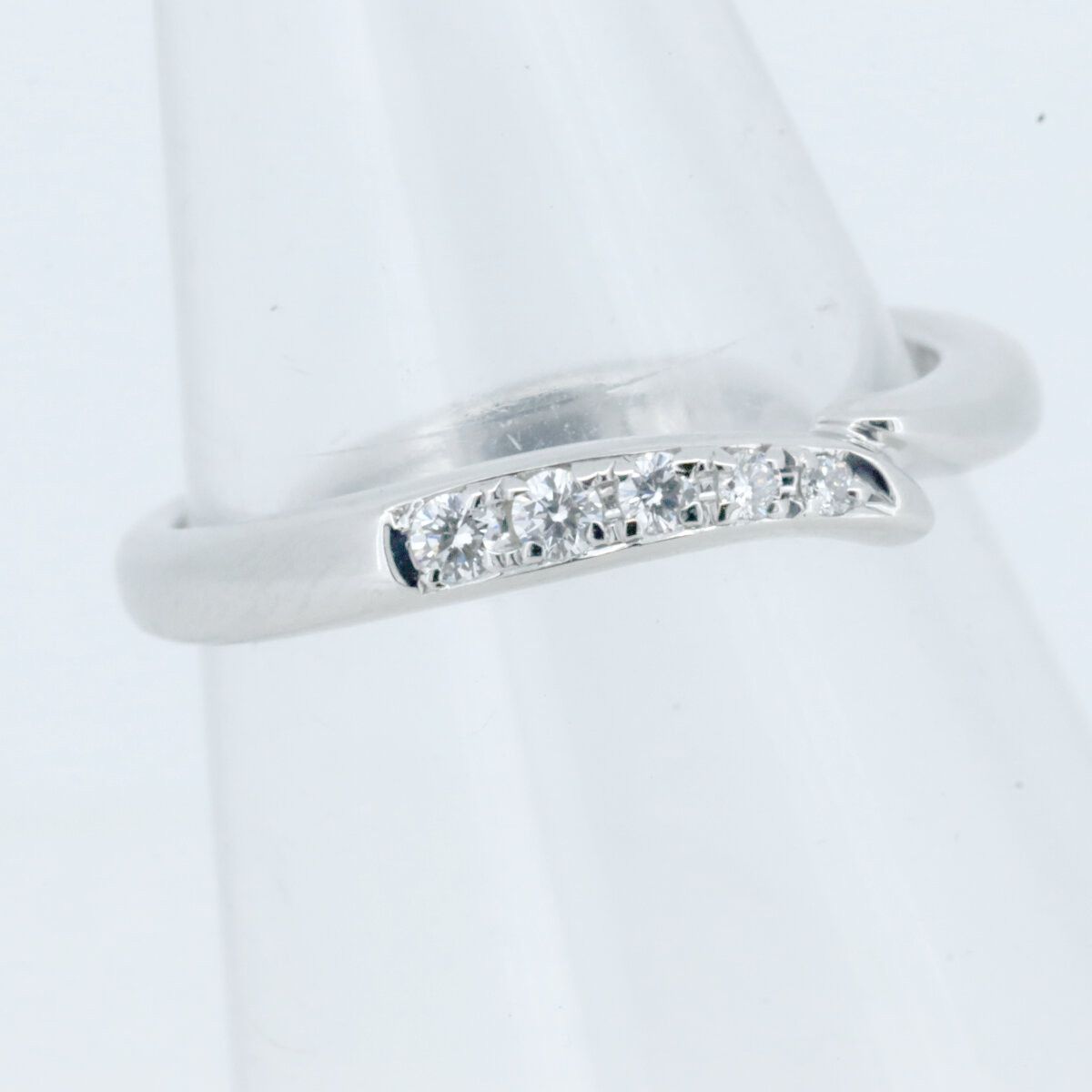 Other Tasaki Tasaki Pt1000 Diamond Ring Metal Ring DUTY FREE for USA Size ONE SIZE - 2 Thumbnail