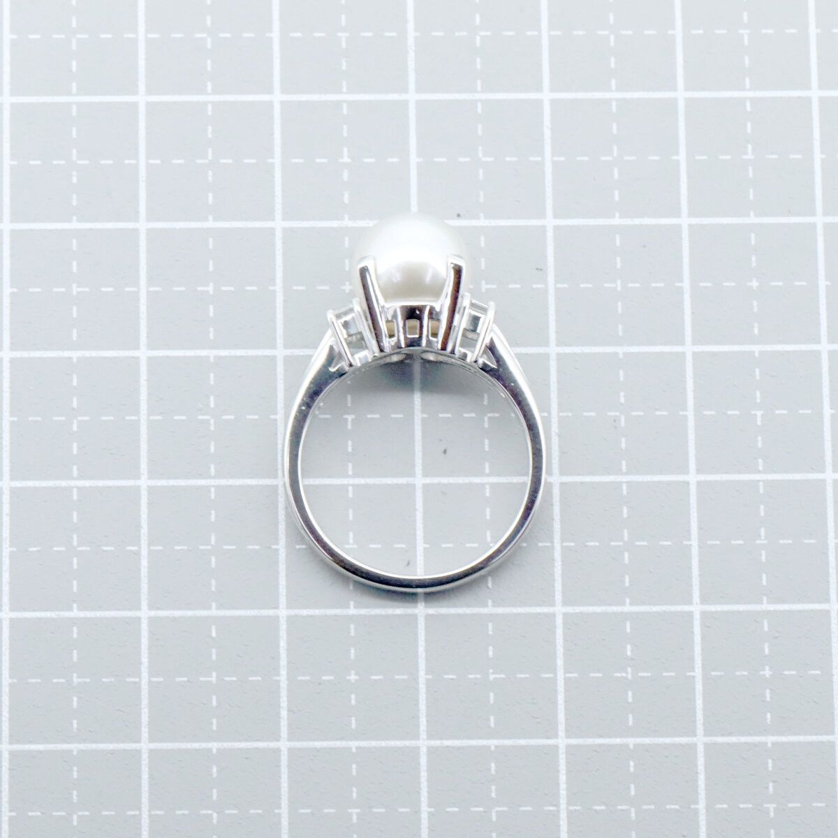 Other Tasaki Tasaki Pt900 Pearl Diamond Ring Metal Ring DUTY FREE for USA Size ONE SIZE - 6 Thumbnail