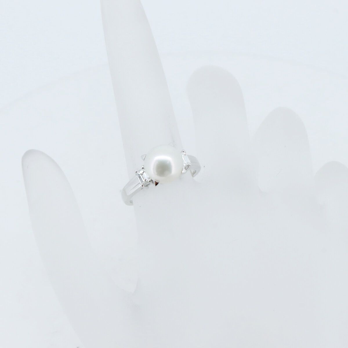 Other Tasaki Tasaki Pt900 Pearl Diamond Ring Metal Ring DUTY FREE for USA Size ONE SIZE - 7 Thumbnail