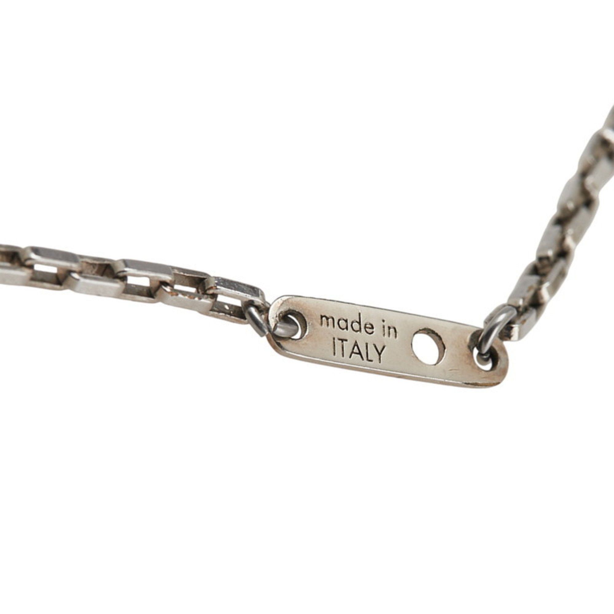 Louis Vuitton Louis Vuitton Collier Damier Colors Necklace M62596 Silver Blue Metal Women's LOUIS VUITTON Size ONE SIZE - 6 Thumbnail