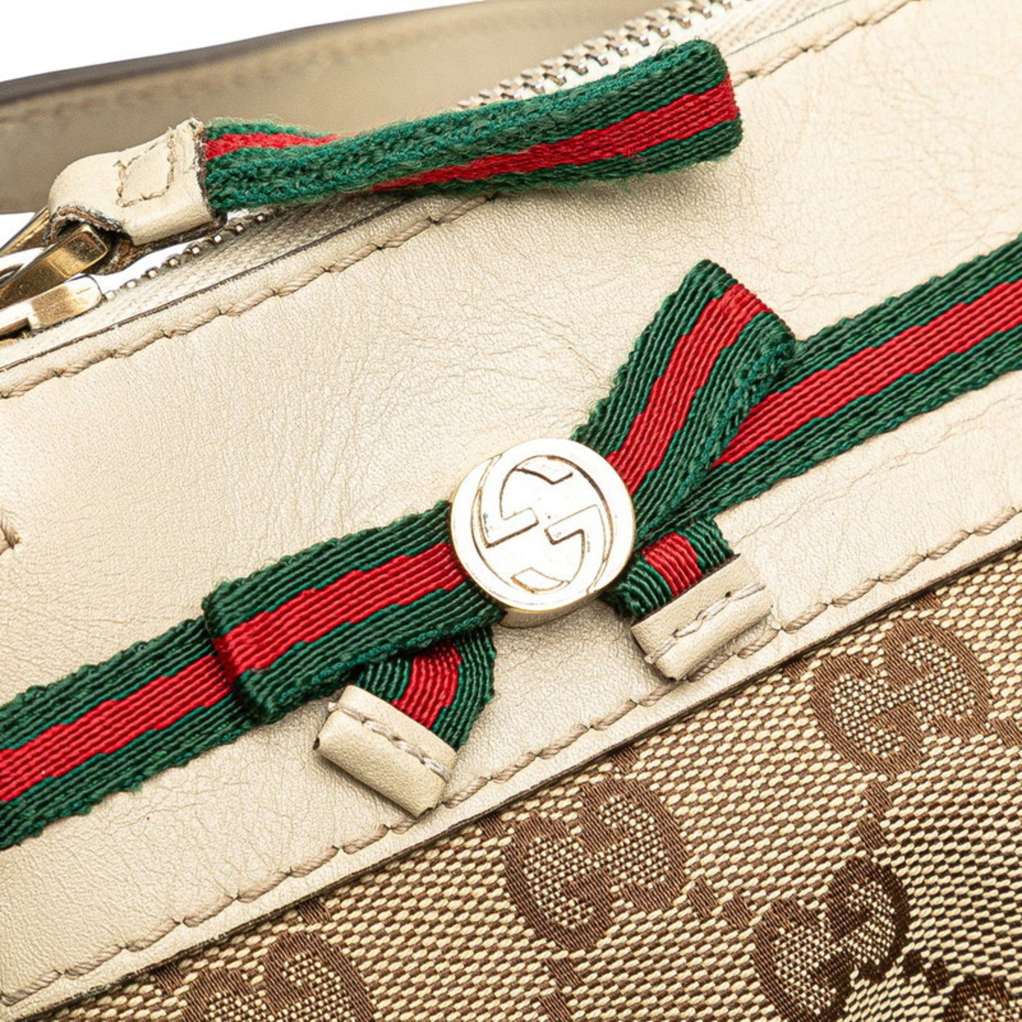 Gucci Gucci GG Canvas Mayfair Shoulder Bag 257065 Beige and Leather Women's GUCCI Size ONE SIZE - 4 Thumbnail