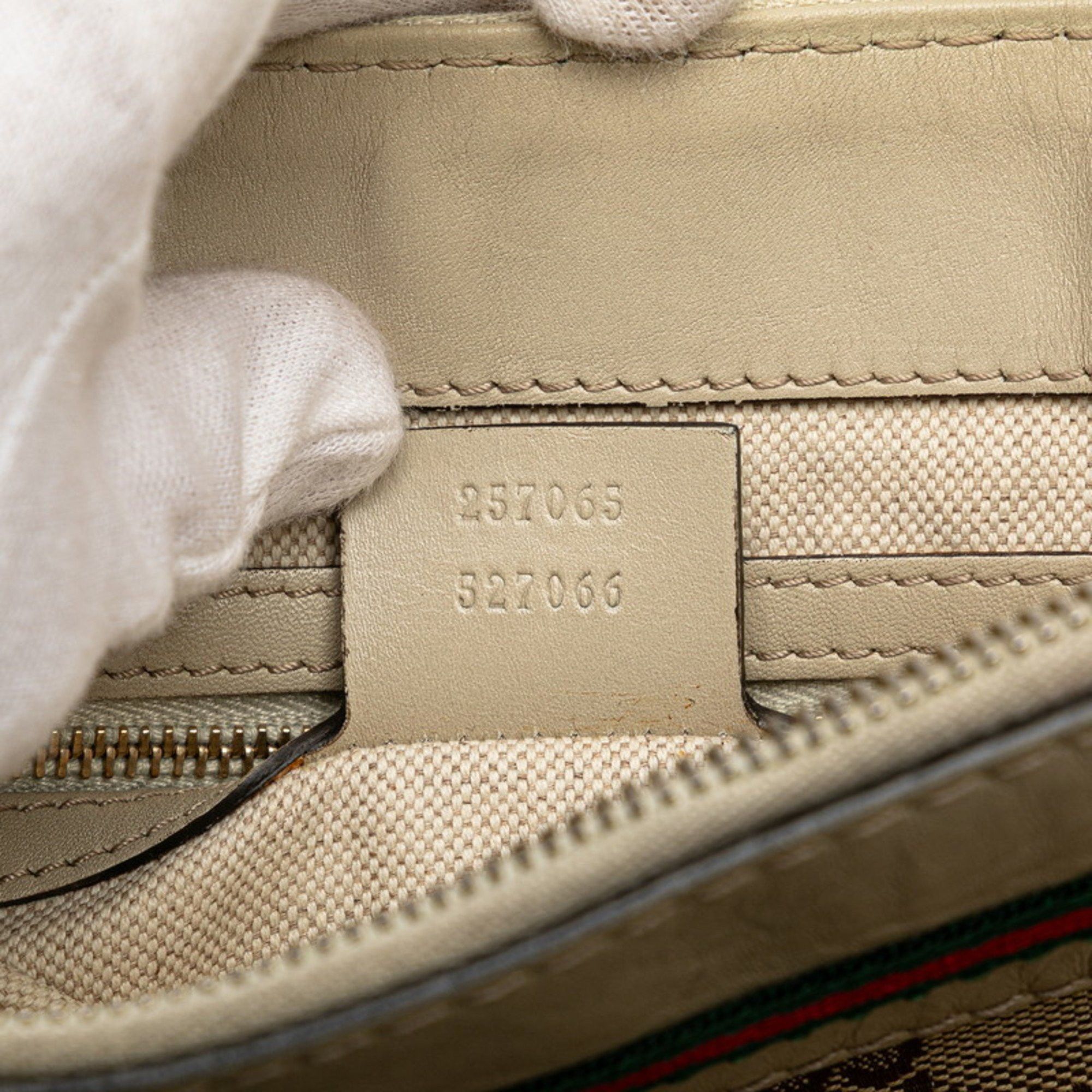 Gucci Gucci GG Canvas Mayfair Shoulder Bag 257065 Beige and Leather Women's GUCCI Size ONE SIZE - 9 Thumbnail