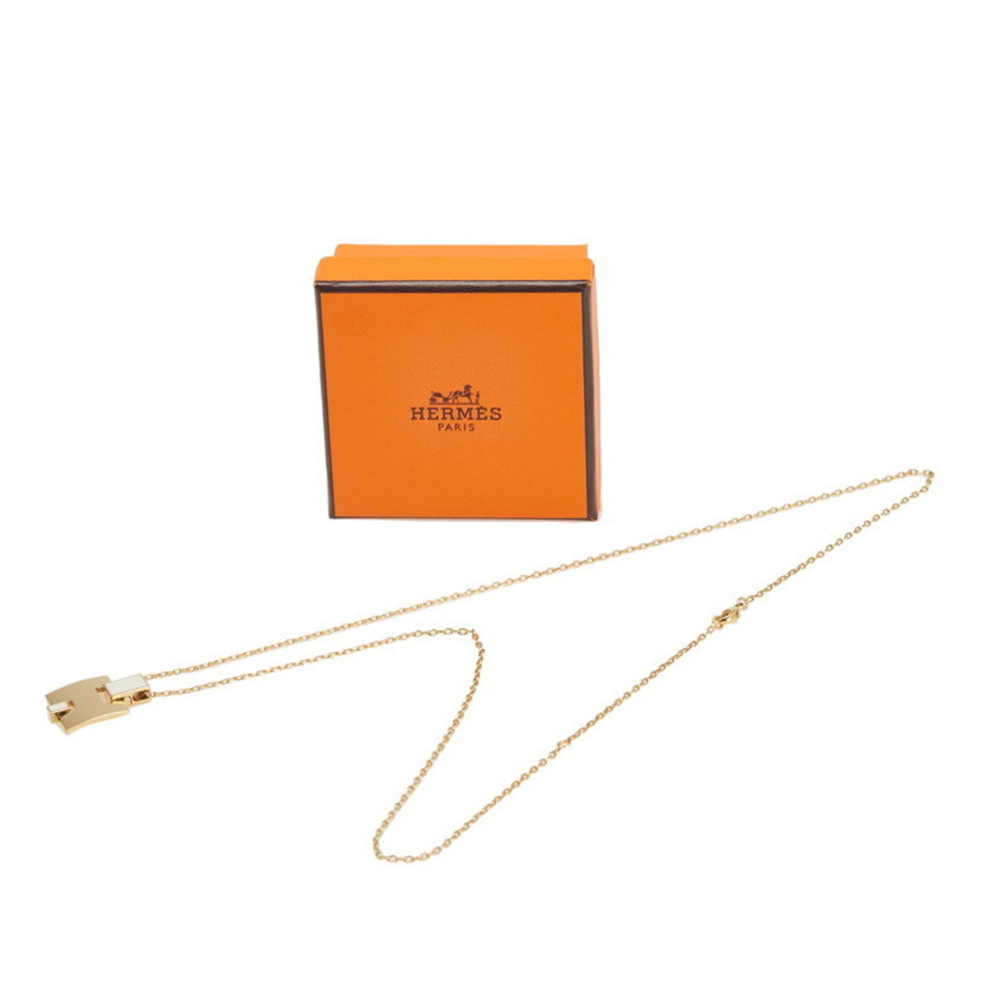 Hermes Hermes Eileen Necklace Gold White Plated Women's HERMES Size ONE SIZE - 4 Thumbnail