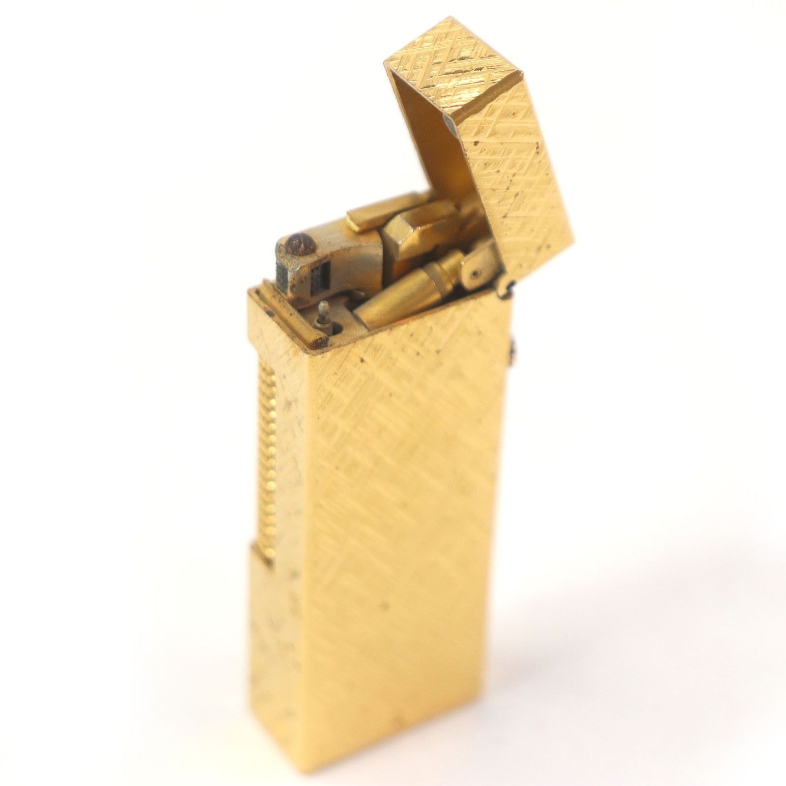 Other Dunhill Dunhill Crosscut Square Lighter Metal Lighter DUTY FREE for USA Size ONE SIZE - 4 Thumbnail