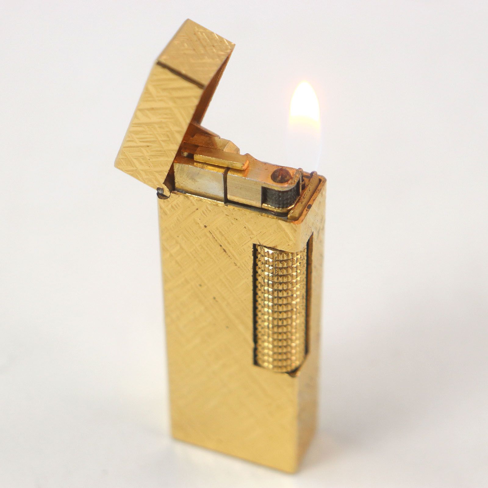 Other Dunhill Dunhill Crosscut Square Lighter Metal Lighter DUTY FREE for USA Size ONE SIZE - 5 Thumbnail