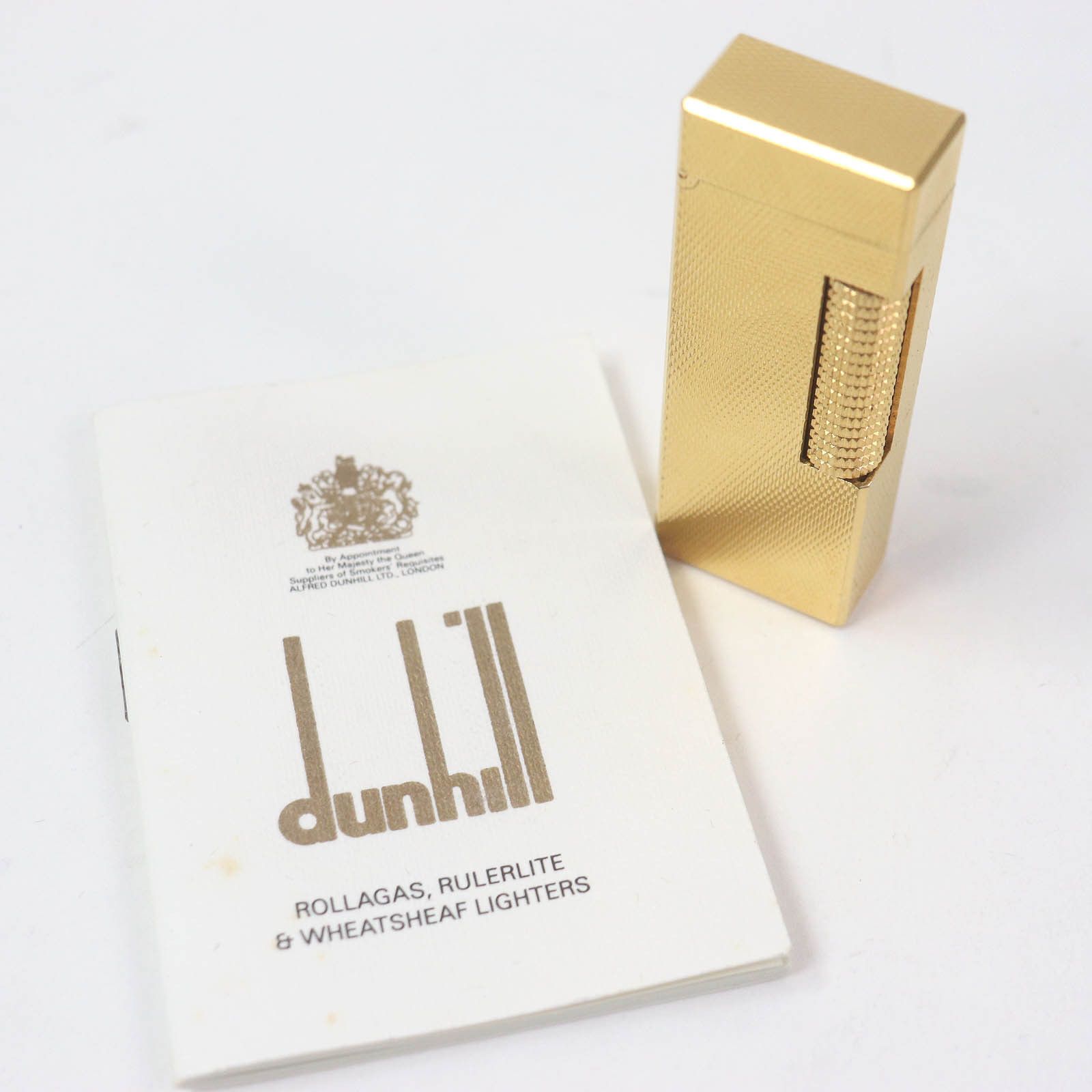 Dunhill Dunhill All-over pattern Lighter Metal Lighter DUTY FREE for USA