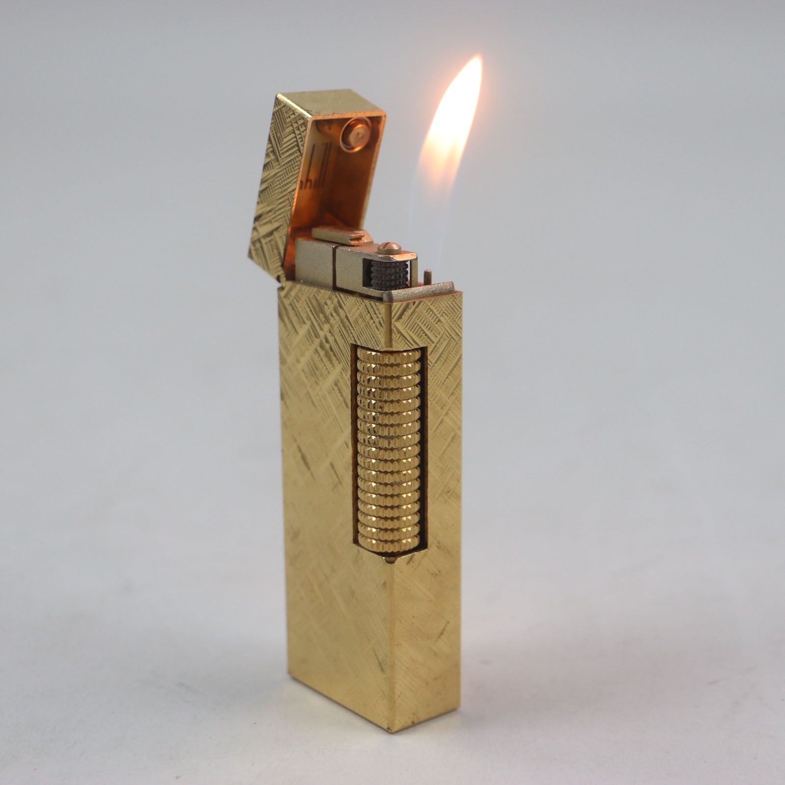 Other Dunhill Dunhill Square All-over Pattern Lighter Metal Lighter DUTY FREE for USA Size ONE SIZE - 3 Thumbnail