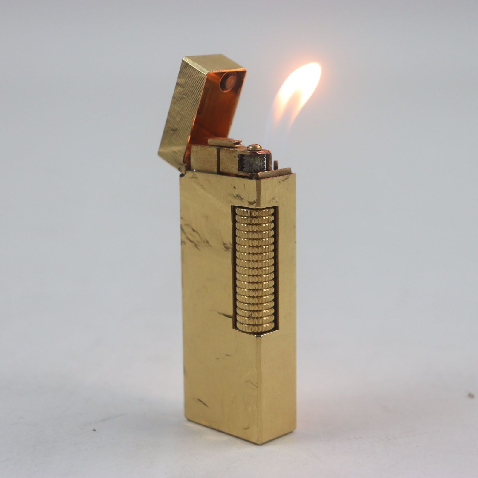 Other Dunhill Dunhill Square All-over Pattern Lighter Metal Lighter DUTY FREE for USA Size ONE SIZE - 3 Thumbnail