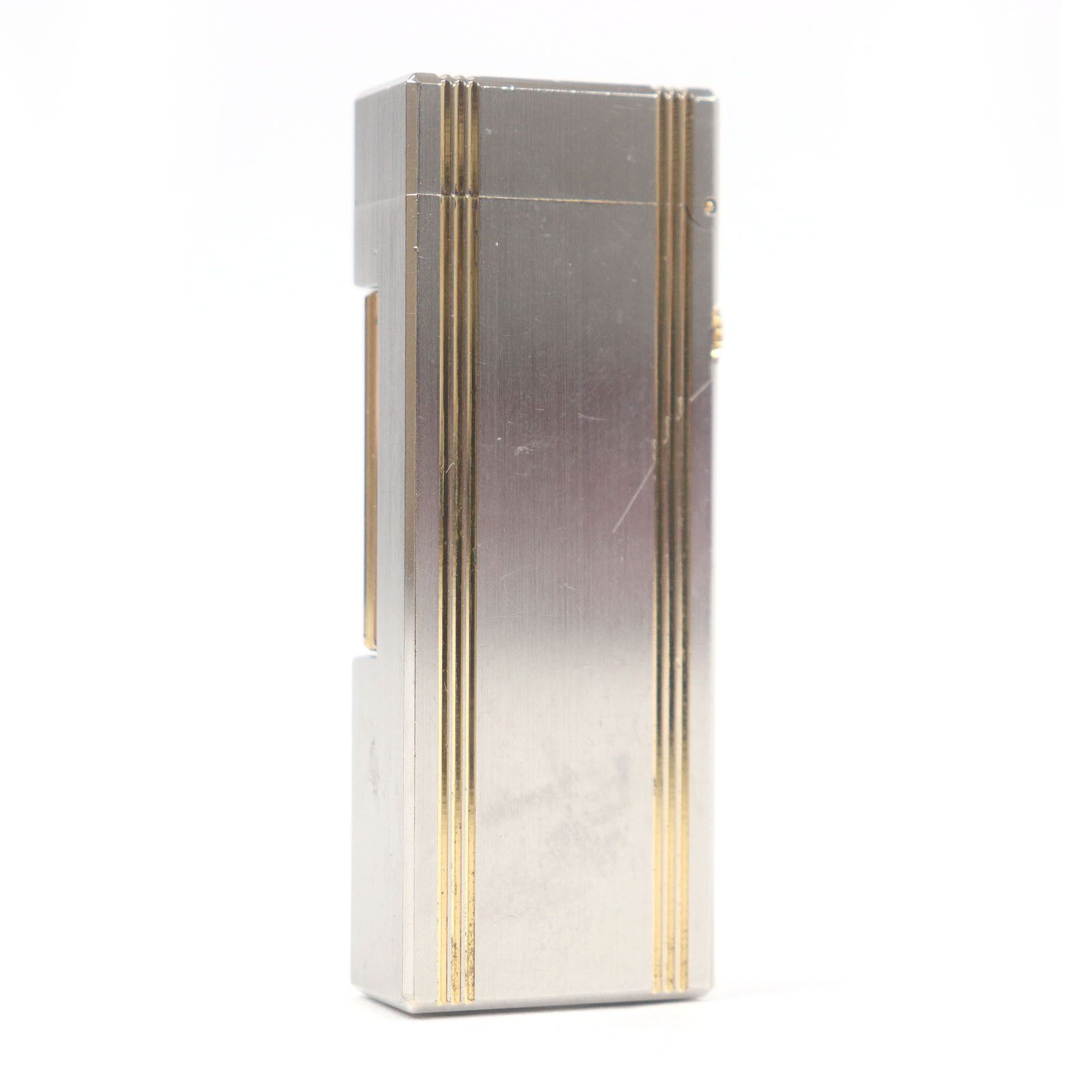 Other Dunhill Dunhill Striped Logo Square Lighter Metal Lighter DUTY FREE for USA Size ONE SIZE - 2 Thumbnail