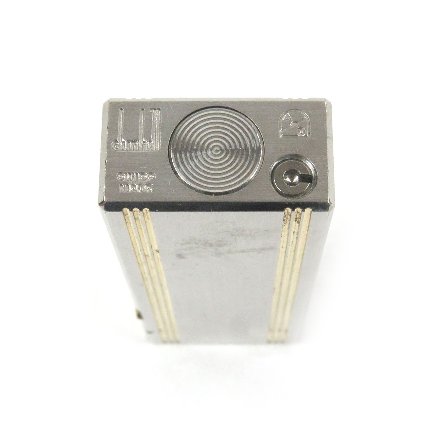 Other Dunhill Dunhill Striped Logo Square Lighter Metal Lighter DUTY FREE for USA Size ONE SIZE - 5 Thumbnail
